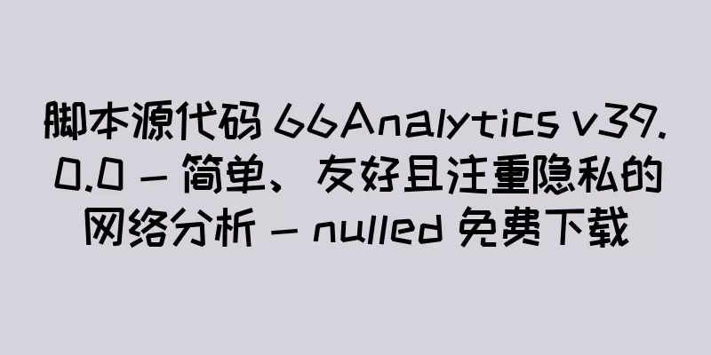 脚本源代码 66Analytics v39.0.0 - 简单、友好且注重隐私的网络分析 - nulled 免费下载