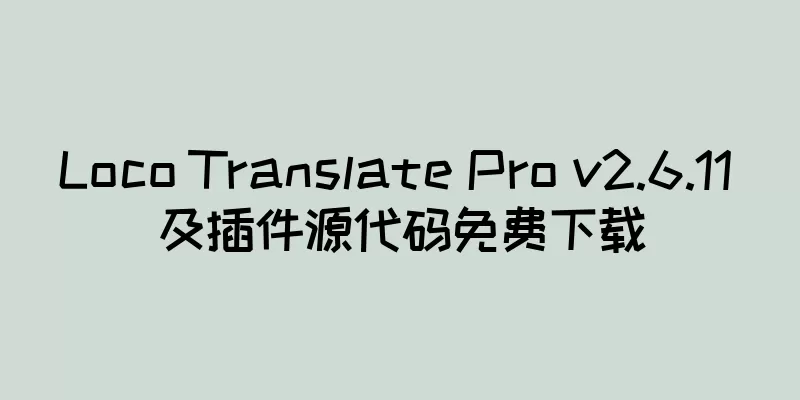 Loco Translate Pro v2.6.11 及插件源代码免费下载