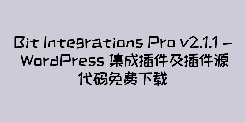 Bit Integrations Pro v2.1.1 - WordPress 集成插件及插件源代码免费下载